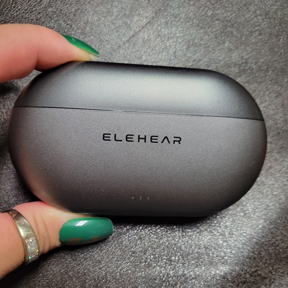 Gray Wireless Earbuds Charger